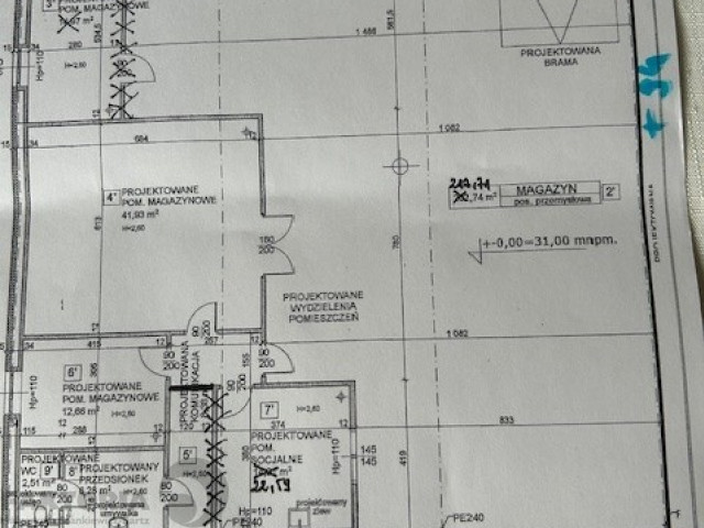 Wynajem hala produkcyjna 411 m2; 25zł/m2